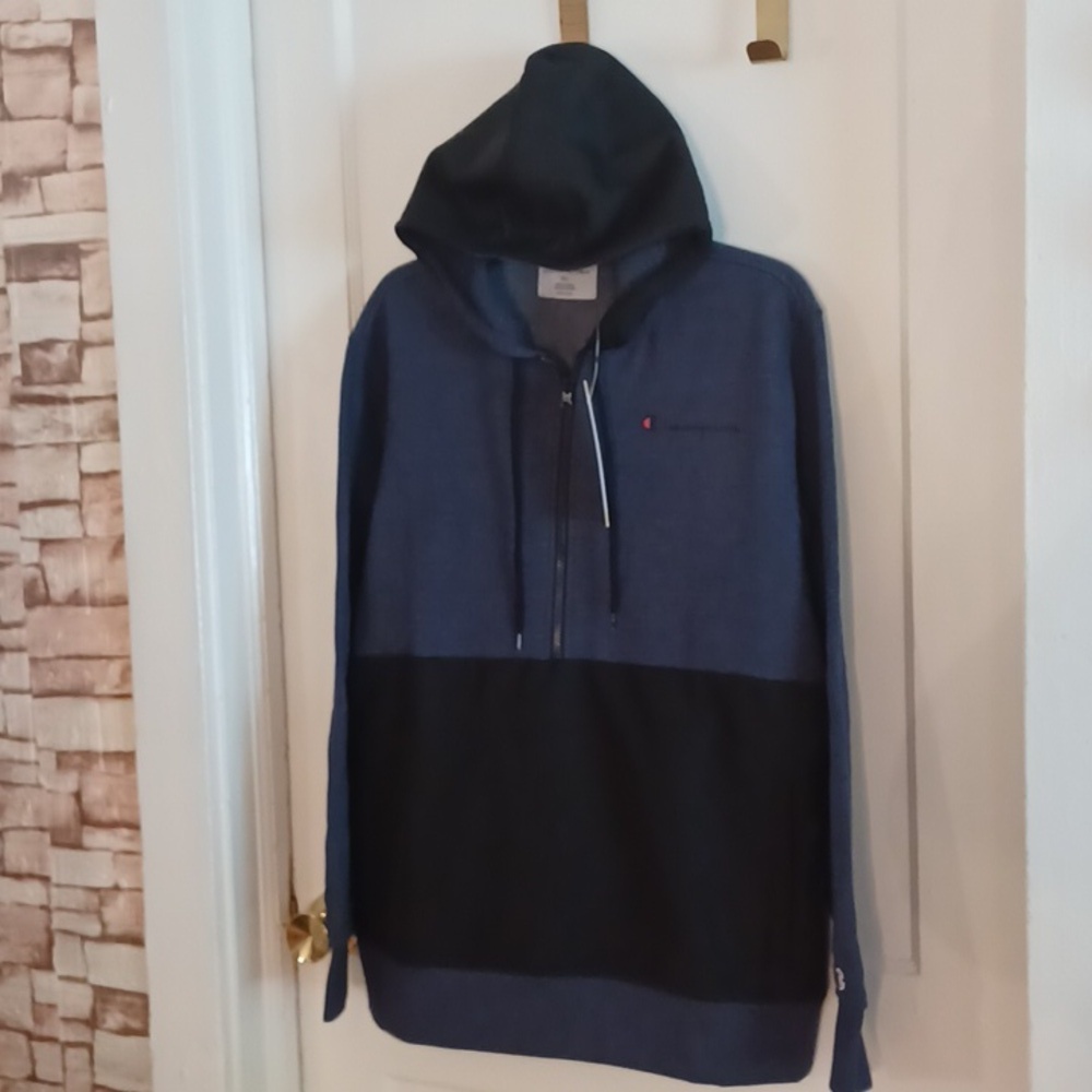 Champion hooded sweatshirt  Athletes wear men's size medium